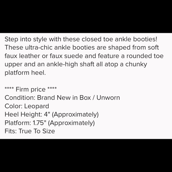 Leopard Platform Ankle Booties - Picture 7 of 7